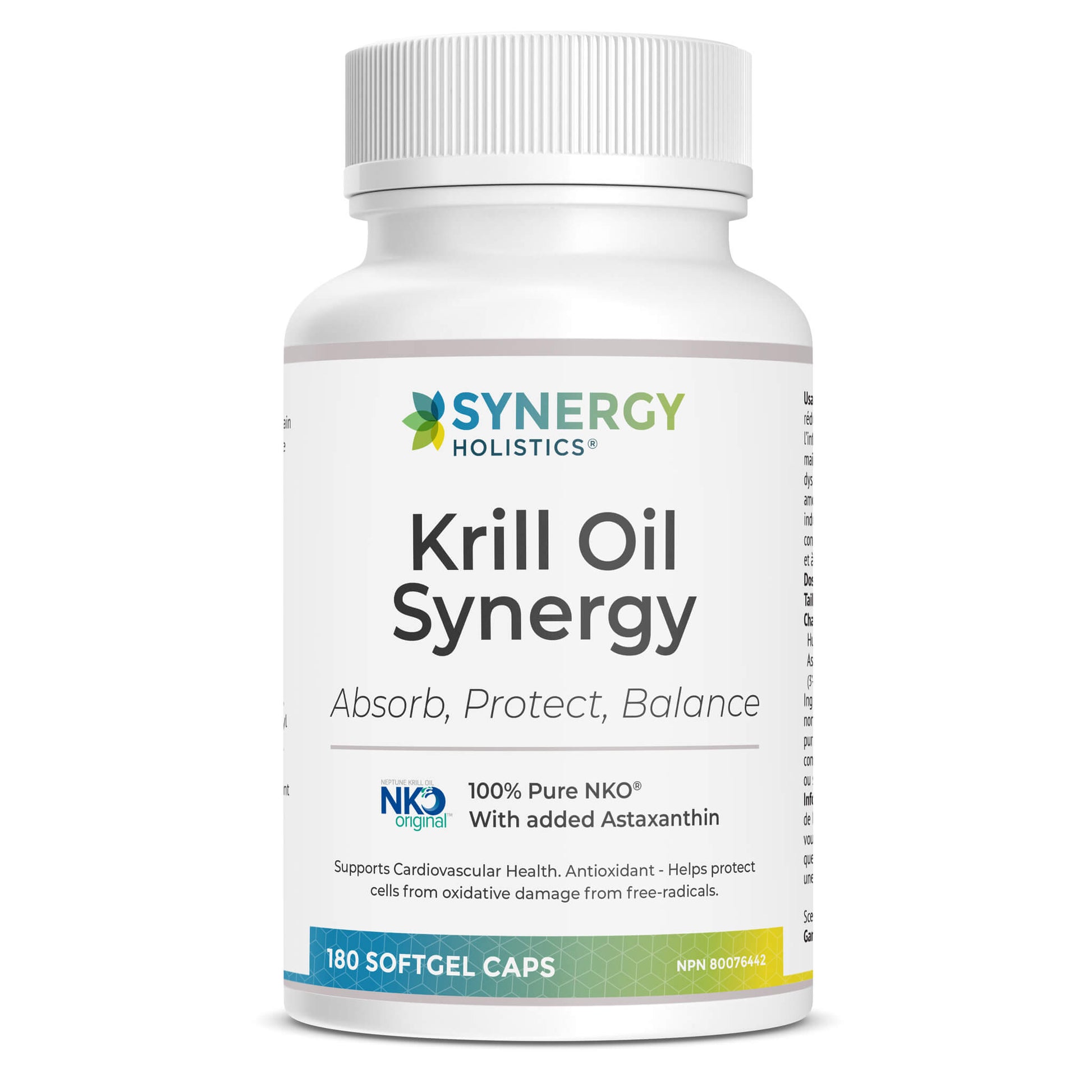 Krill Oil Synergy Supplement Bottle